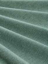 Langarmshirt mit Turn-Up-Funktion - off white green small stripe - Material-Ansicht