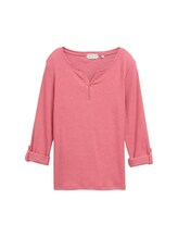 Sélectionné, T-shirt à manches longues avec fonction turn-up par Tom Tailor, rouge