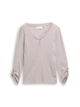 Non sélectionné, T-shirt à manches longues avec fonction turn-up par , rouge