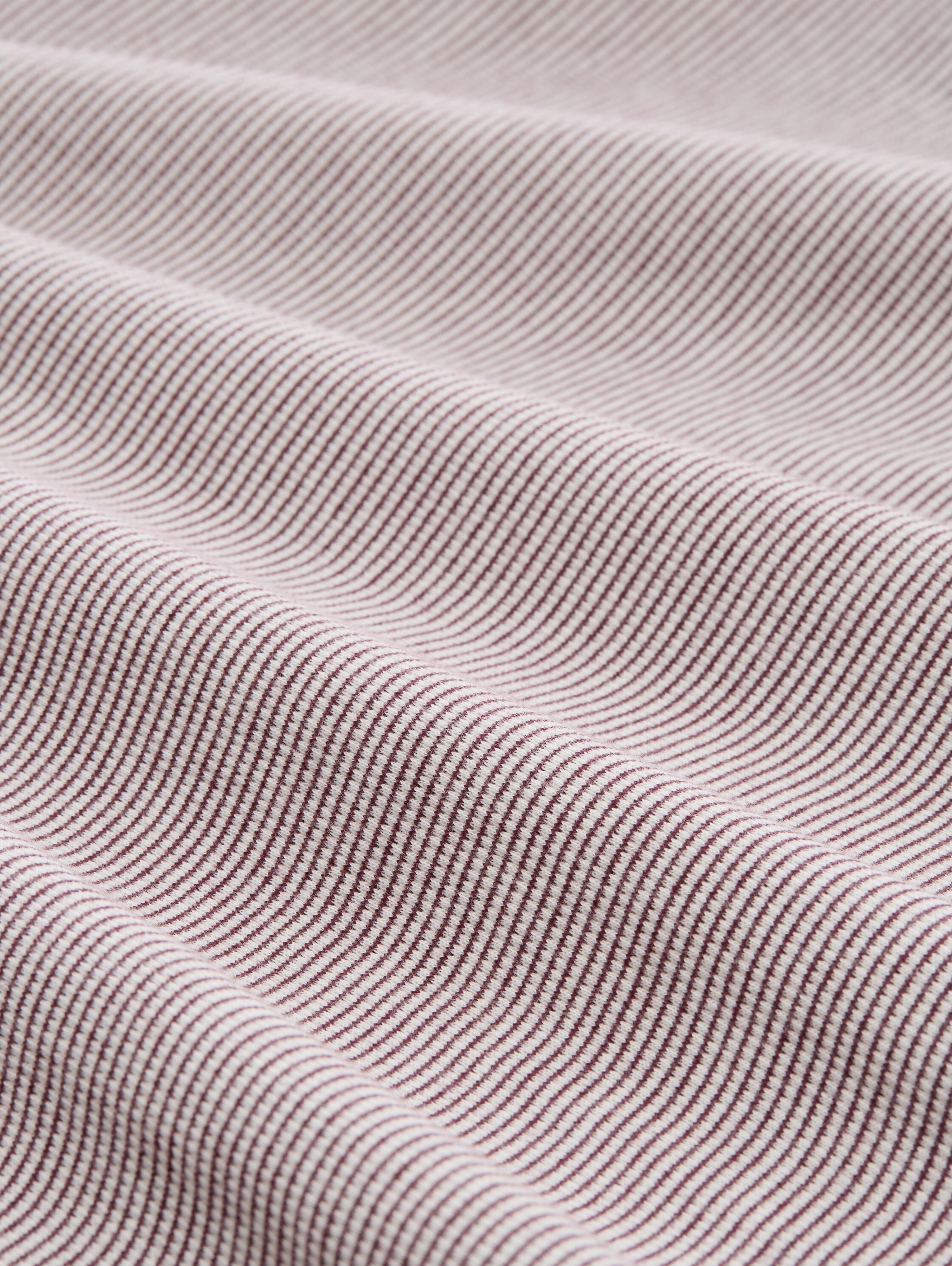 Langarmshirt mit Turn-Up-Funktion - off white red small stripe - Material-Ansicht