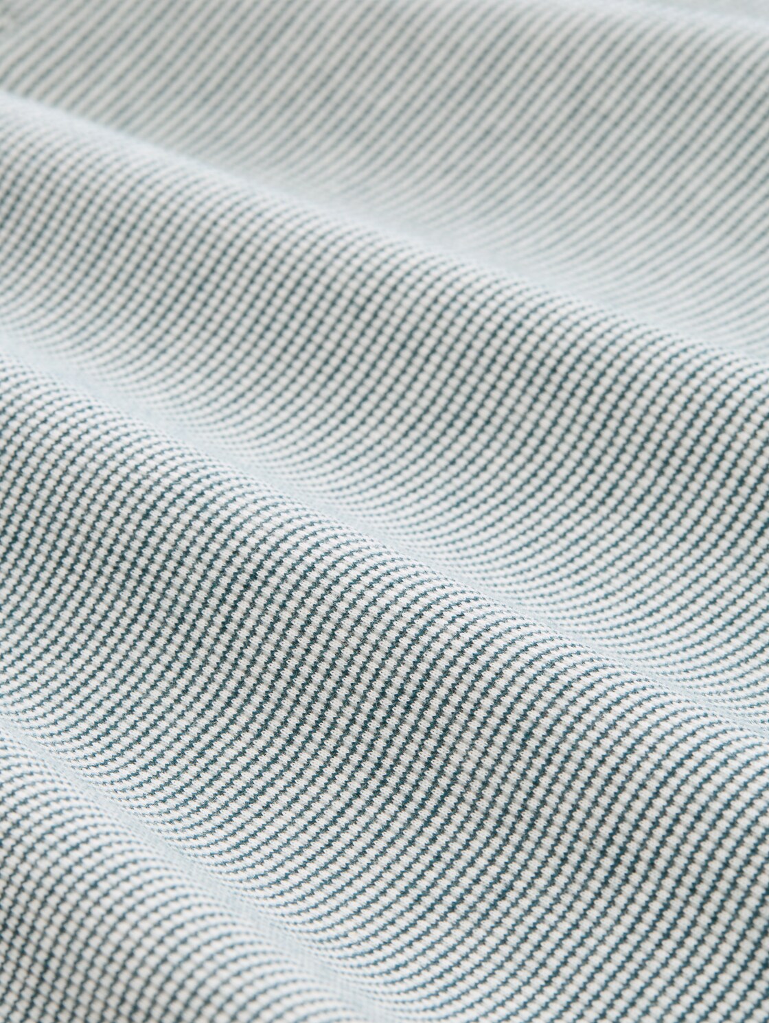 Langarmshirt mit Turn-Up-Funktion - green offwhite small stripe - Material-Ansicht