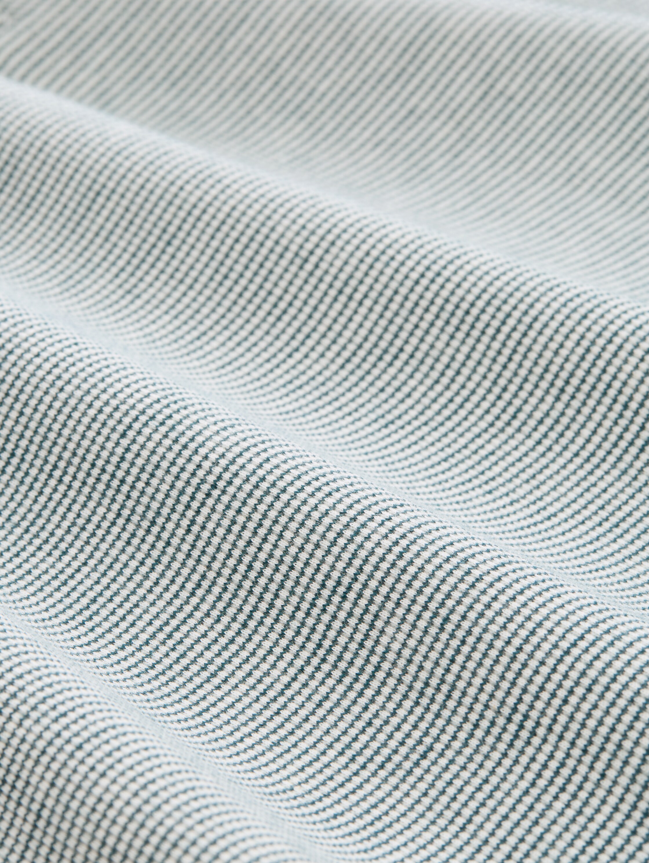 Langarmshirt mit Turn-Up-Funktion - green offwhite small stripe - Material-Ansicht