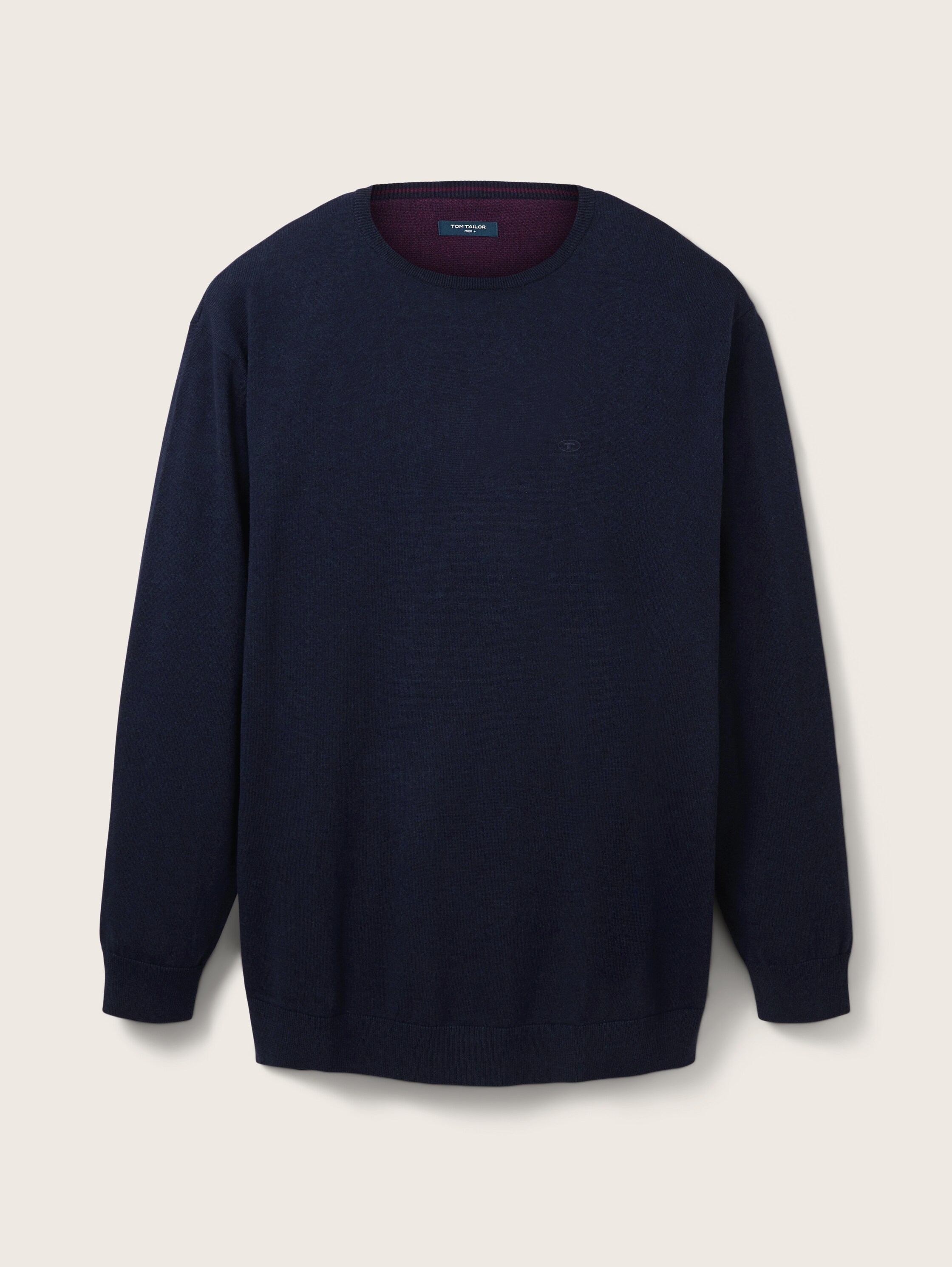 Plus - Basic Pullover mit Logo-Stickerei - 5