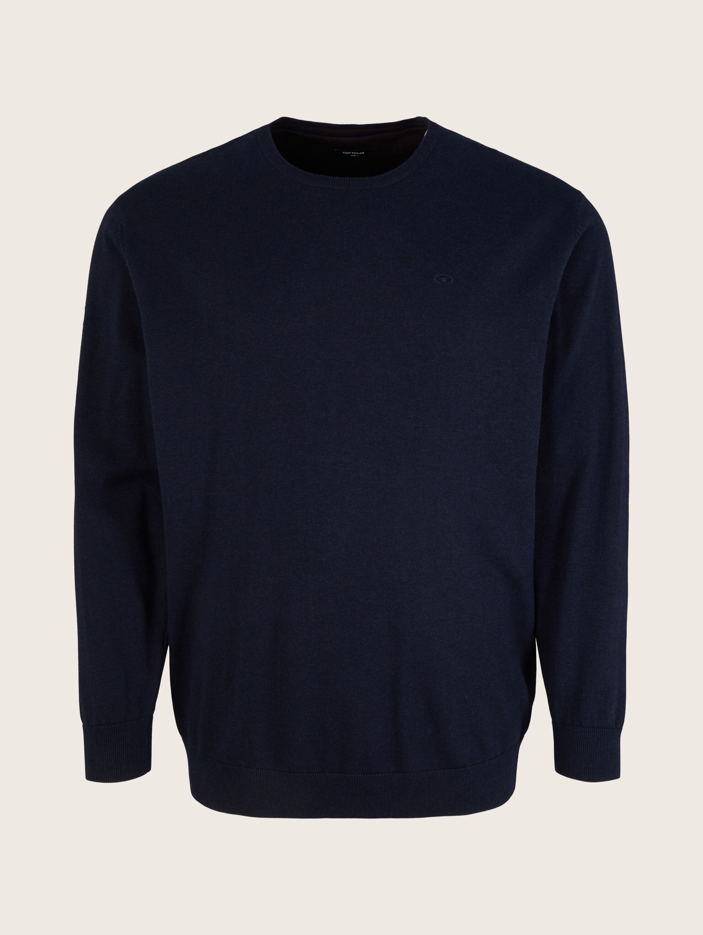 Pull basique avec logo brodé - Knitted Navy Melange