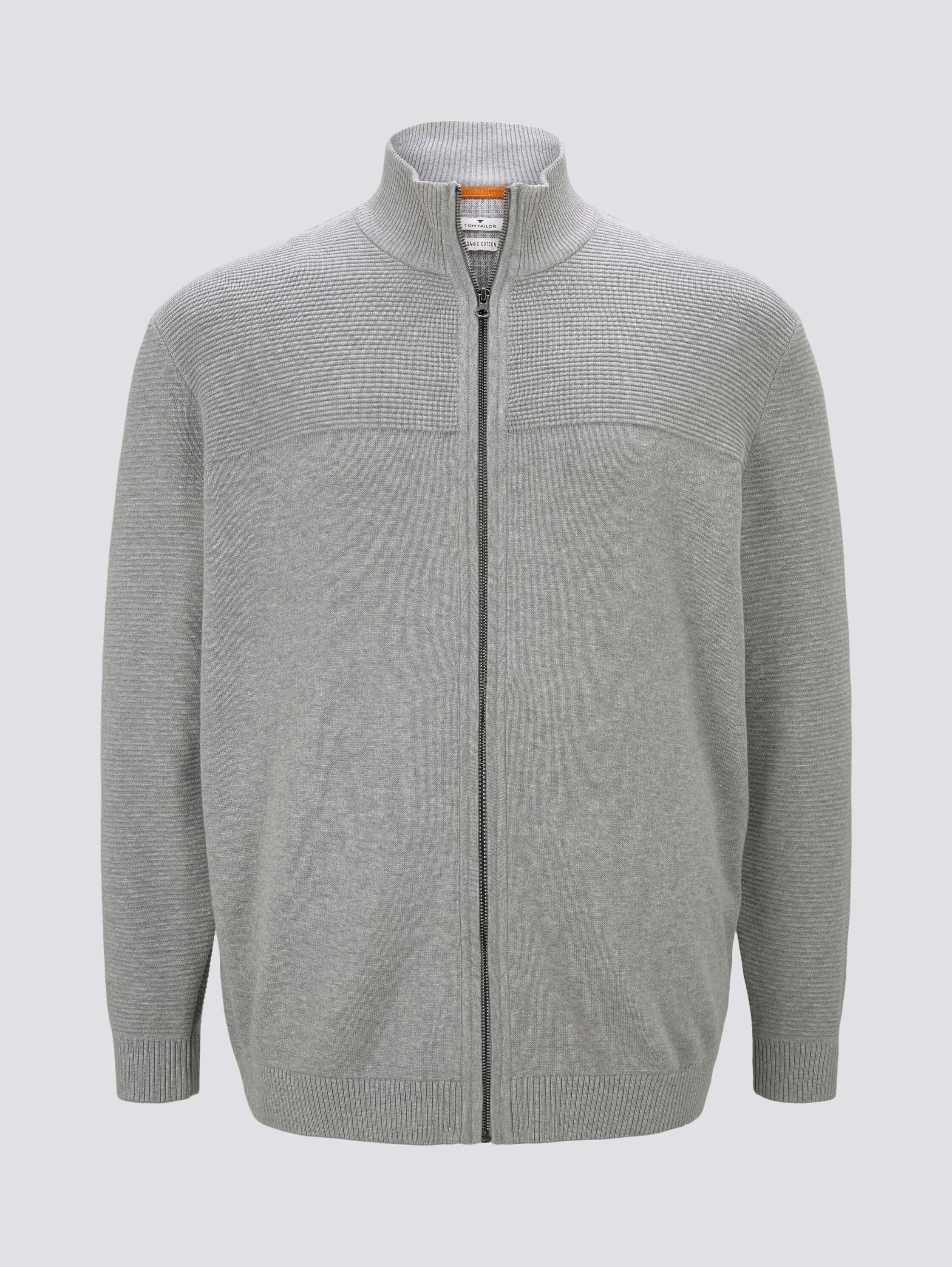 Strickjacke aus Baumwolle - Grey Heather Melange