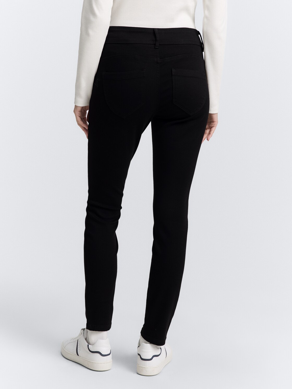 TTALEXA SKINNY Jeans - black black denim - Auschnitt Model-Rückansicht