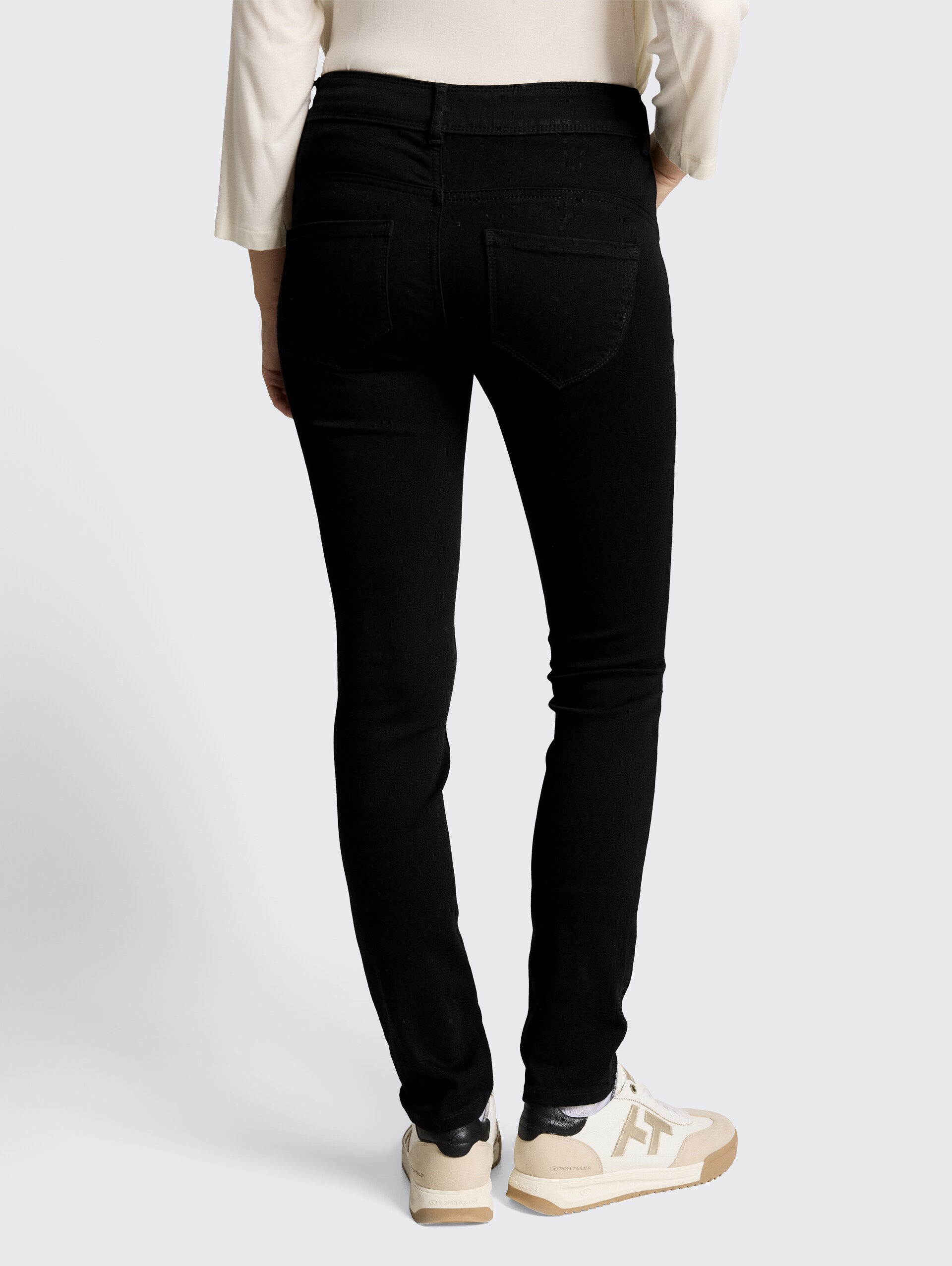 TTALEXA SKINNY Jeans - black black denim - Auschnitt Model-Rückansicht