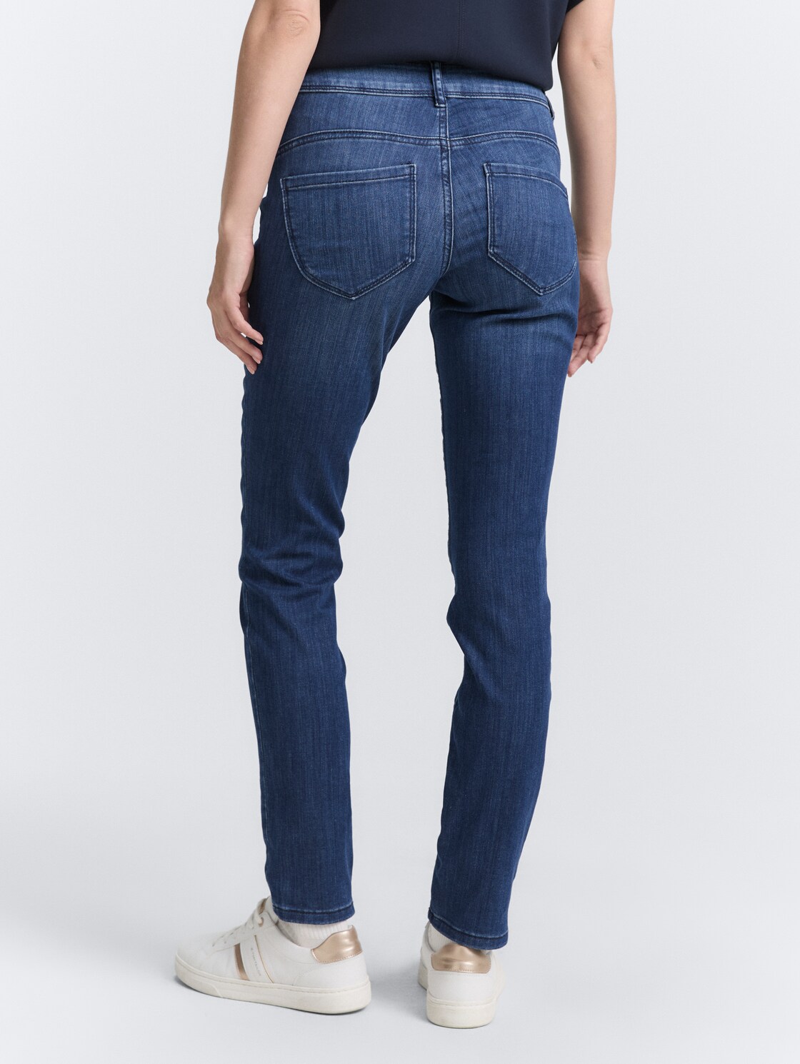 TTALEXA SKINNY Jeans - dark stone wash denim - Auschnitt Model-Rückansicht