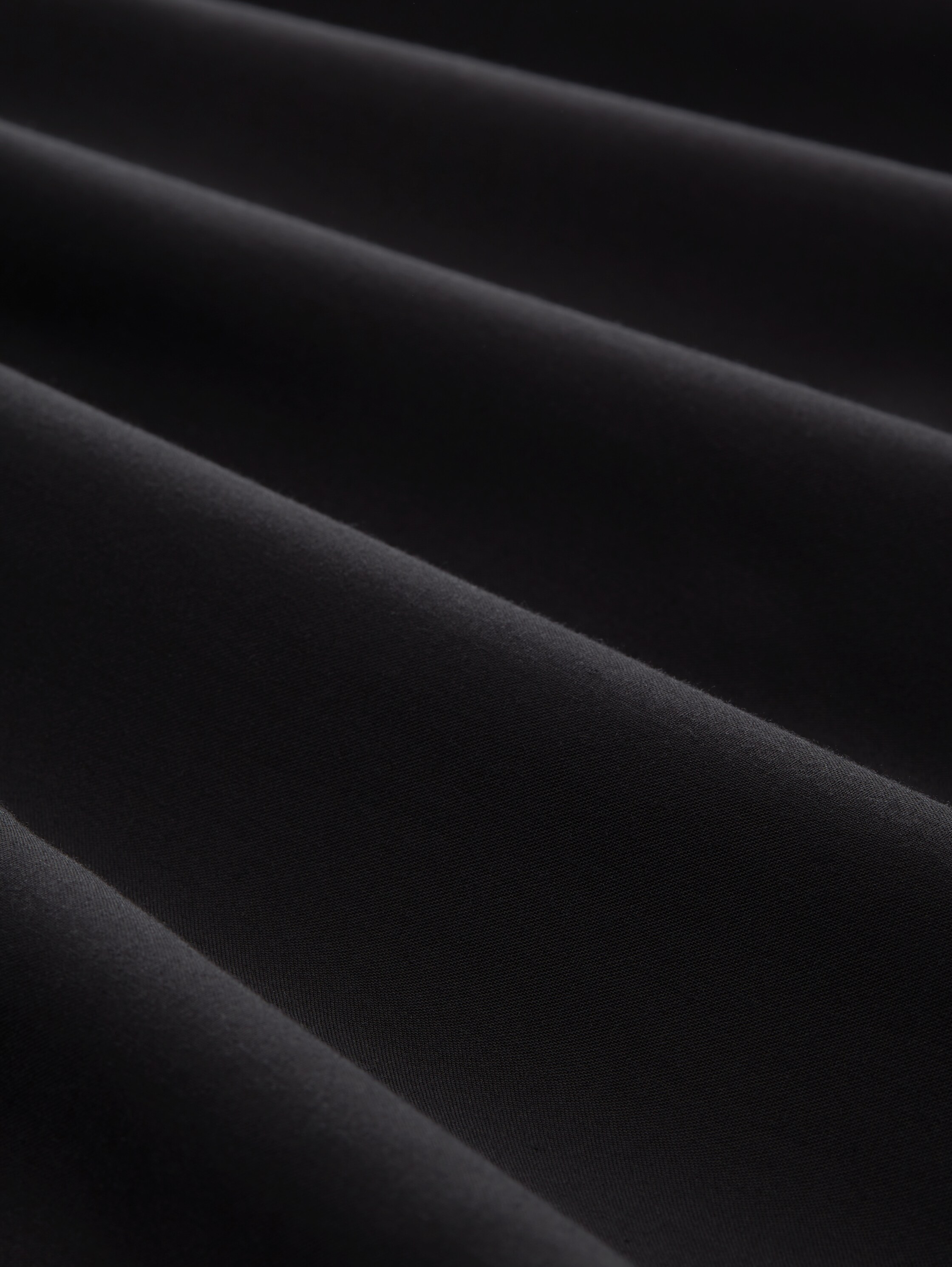 Blouse jurk met geplooide details - deep black - Materiaalweergave