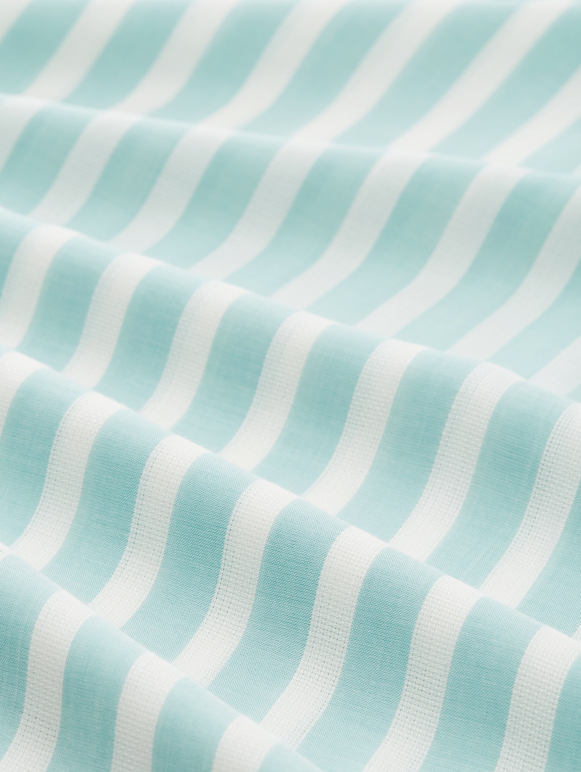 Plus Size - Chemise Henley à rayures - teal offwhite vertical stripe - Vue de la matière