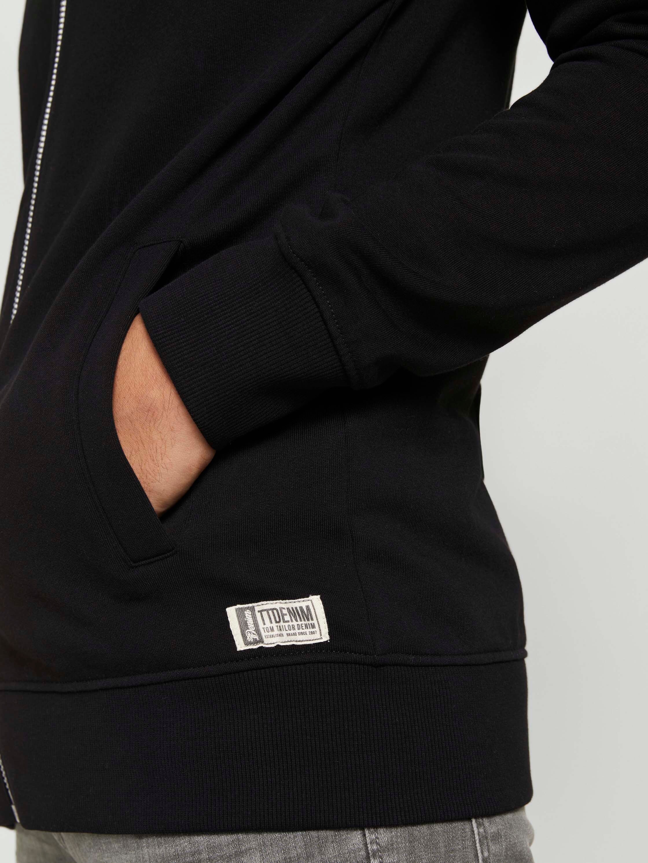 Basic Bomber Sweatjacke - Black