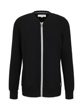 Ausgewählt, Basic Bomber Sweatjacke von Tom Tailor, schwarz