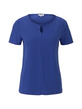 Ausgewählt, T-Shirt mit Knotendetail von Tom Tailor, blau
