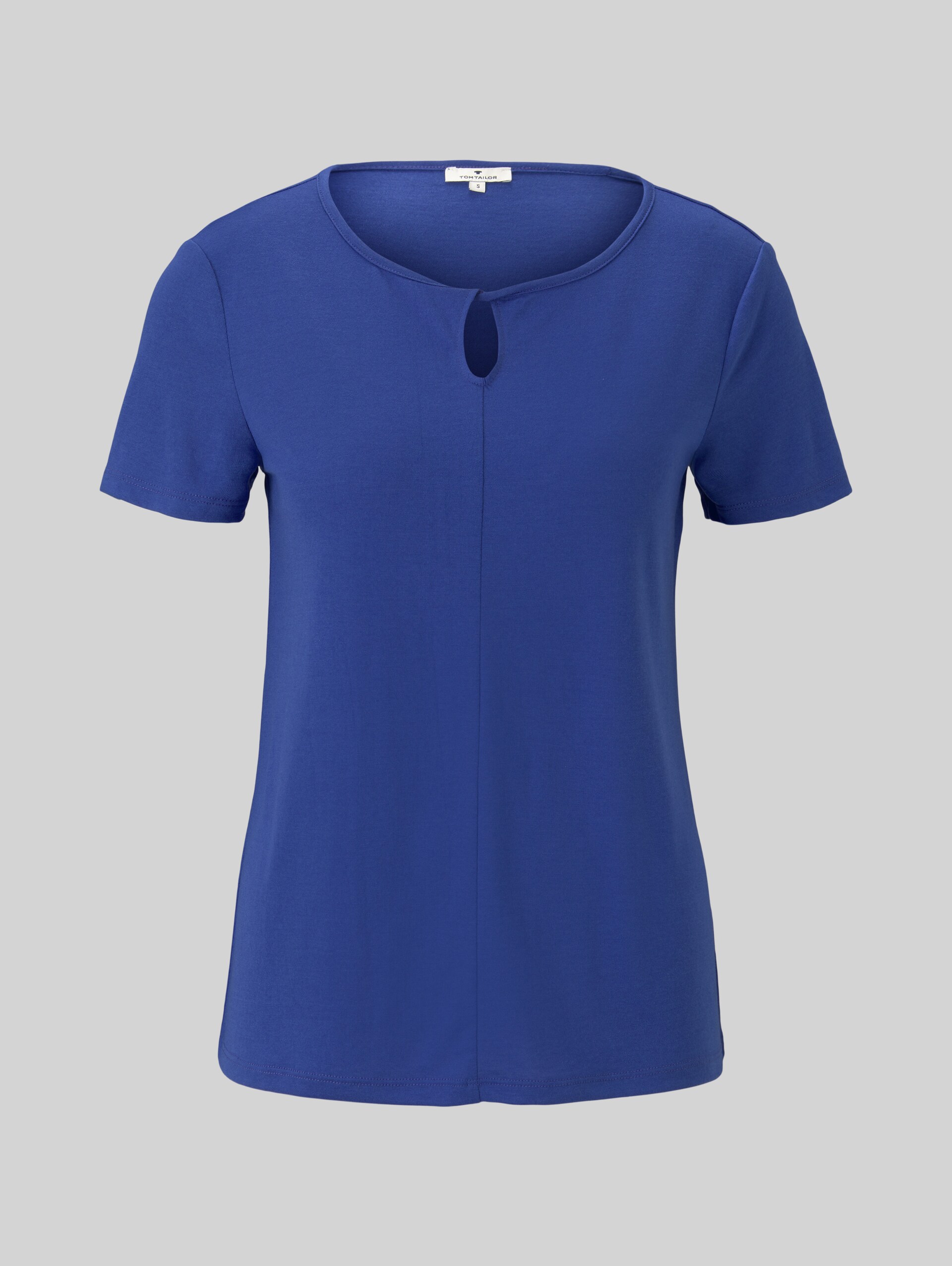 T-Shirt mit Knotendetail - anemone blue - Vorder-Produkt-Ansicht