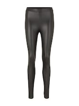 Selected, leggings in a leather look by Tom Tailor, black
