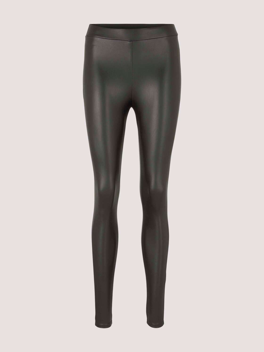 Leggings in Lederoptik - deep black