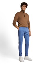 Non sélectionné, Pantalon chino slim avec ceinture par Tom Tailor, bleu