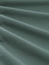 Slim Chino Hose mit Gürtel - washed jasper green - Material-Ansicht