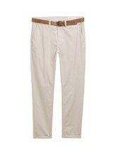 Ausgewählt, Slim Chino Hose mit Gürtel von Tom Tailor, grau
