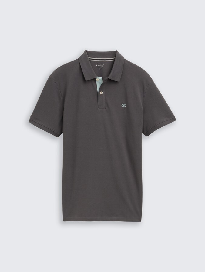 Piqué Poloshirt aus Baumwolle von Men, Dark Shadow