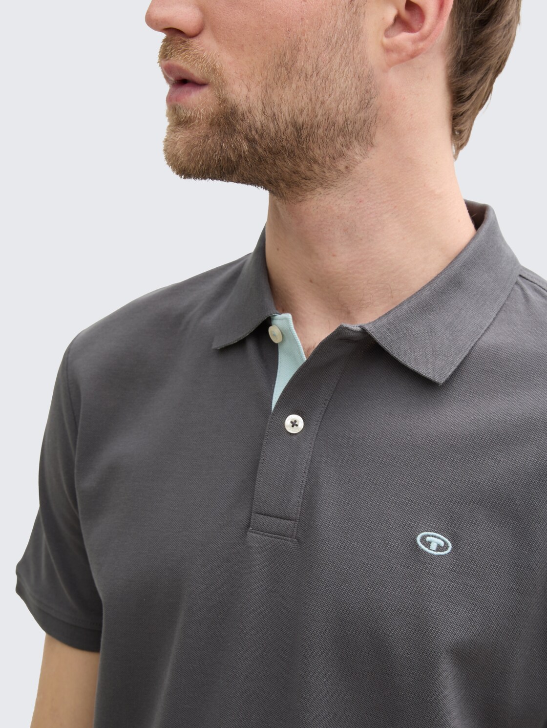 Piqué Poloshirt aus Baumwolle - Dark Shadow