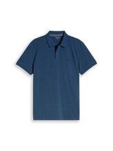 Niet geselecteerd, Piqué poloshirt van katoen door Tom Tailor, blauw