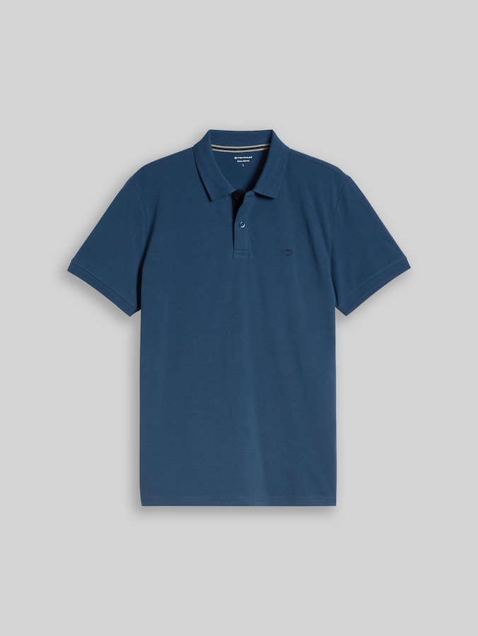 Piqué Poloshirt aus Baumwolle von Men, Dark Duck Blue