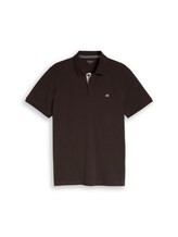 Niet geselecteerd, Piqué poloshirt van katoen door Tom Tailor, bruin