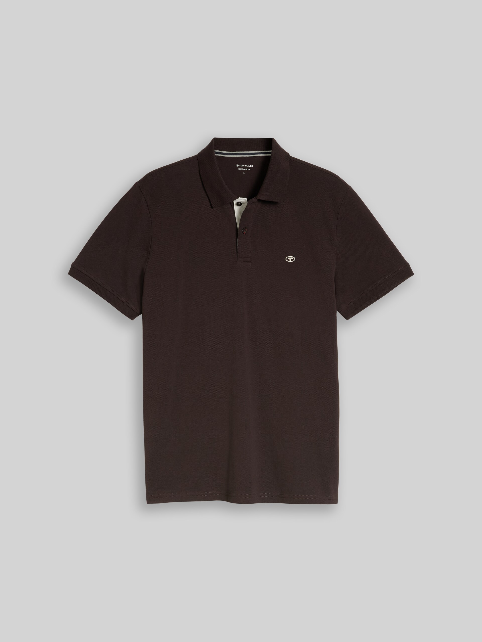 Piqué poloshirt van katoen - Dark Chocolate Brown