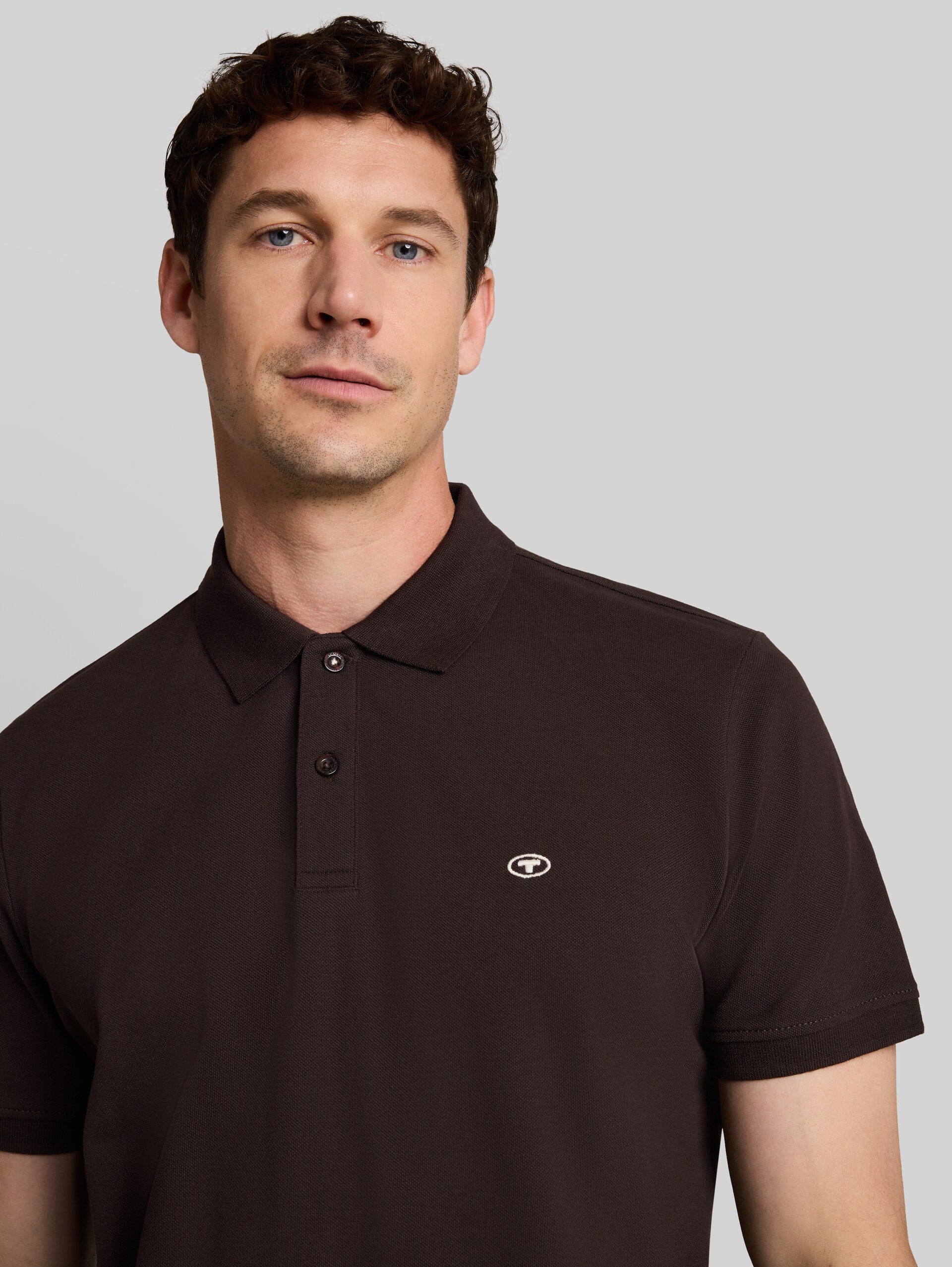 Piqué poloshirt van katoen - Dark Chocolate Brown