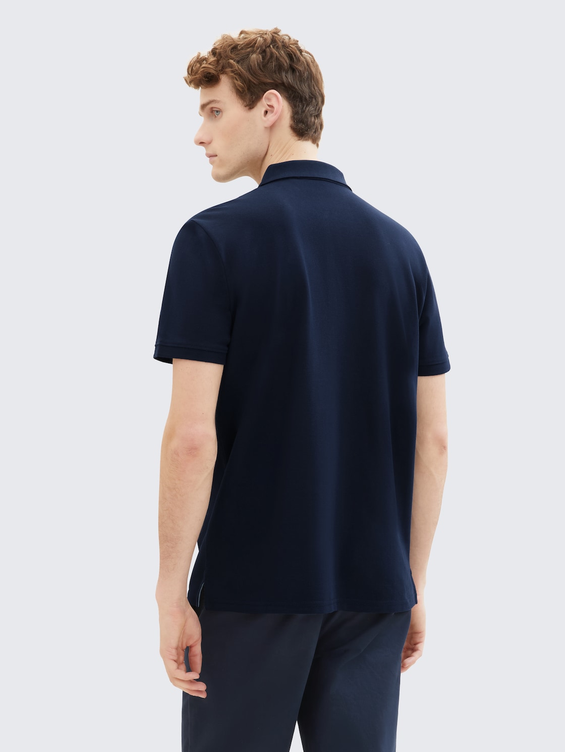 Piqué Poloshirt aus Baumwolle - sky captain blue