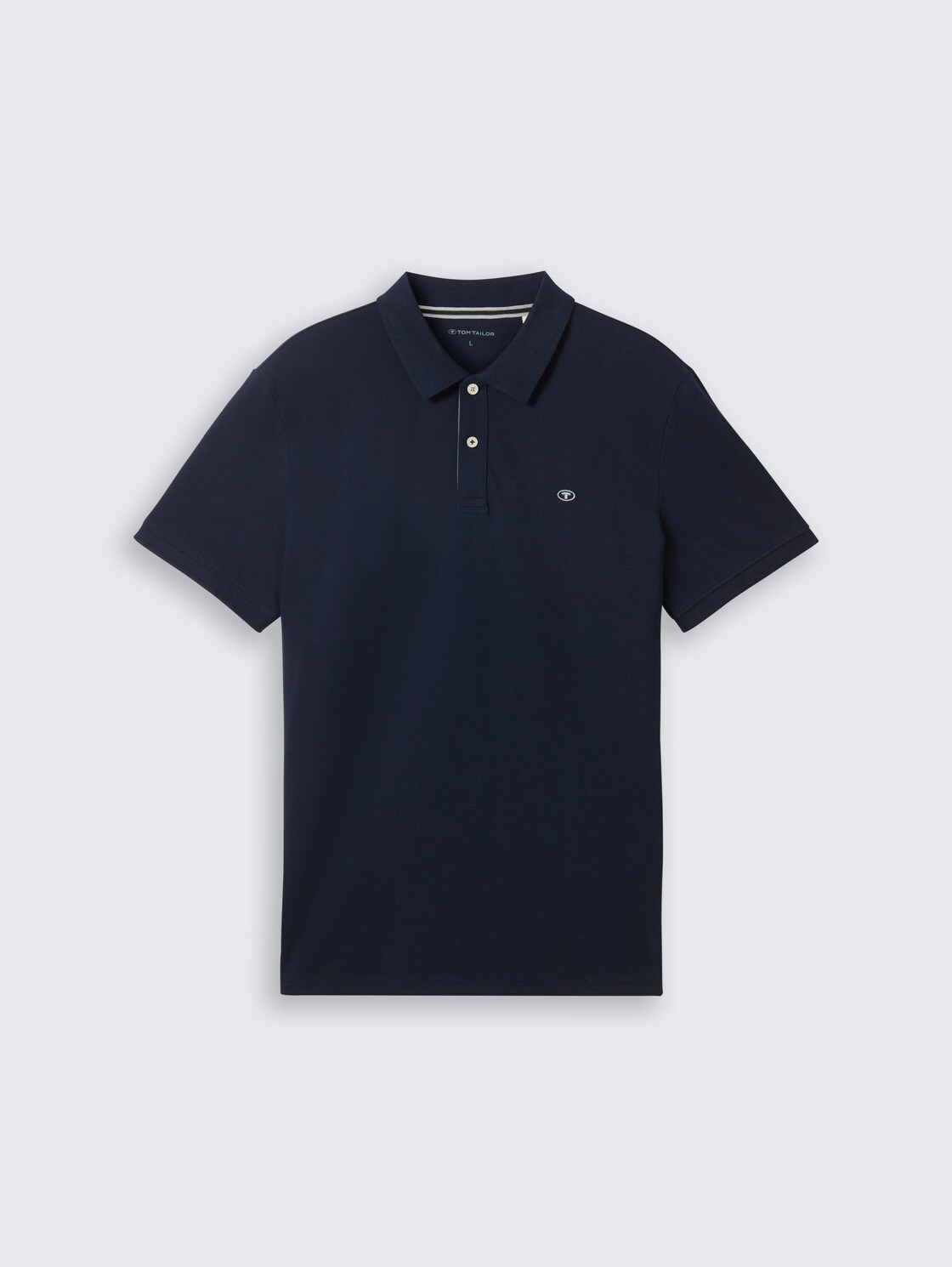 Piqué Poloshirt aus Baumwolle - sky captain blue