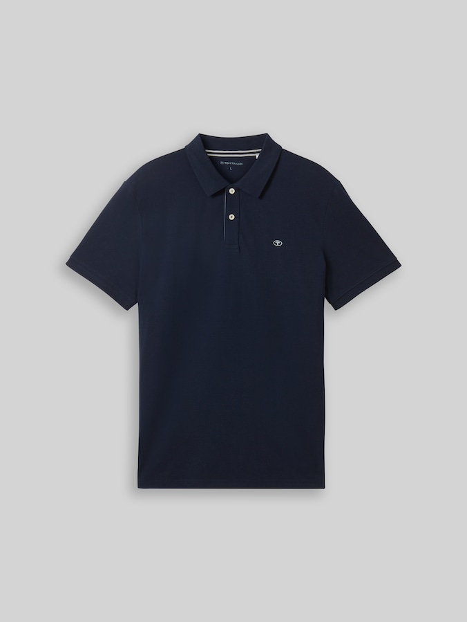 Piqué Poloshirt aus Baumwolle von Men, sky captain blue