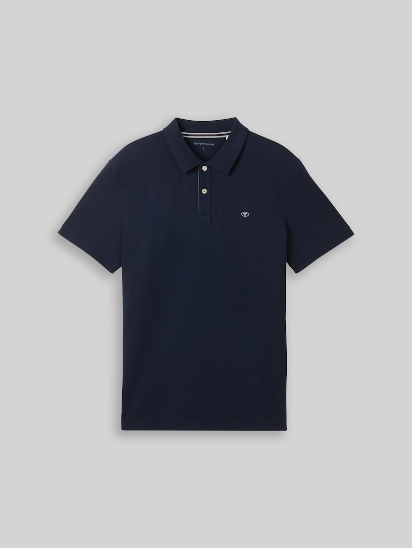 Piqué Poloshirt aus Baumwolle von Men, sky captain blue