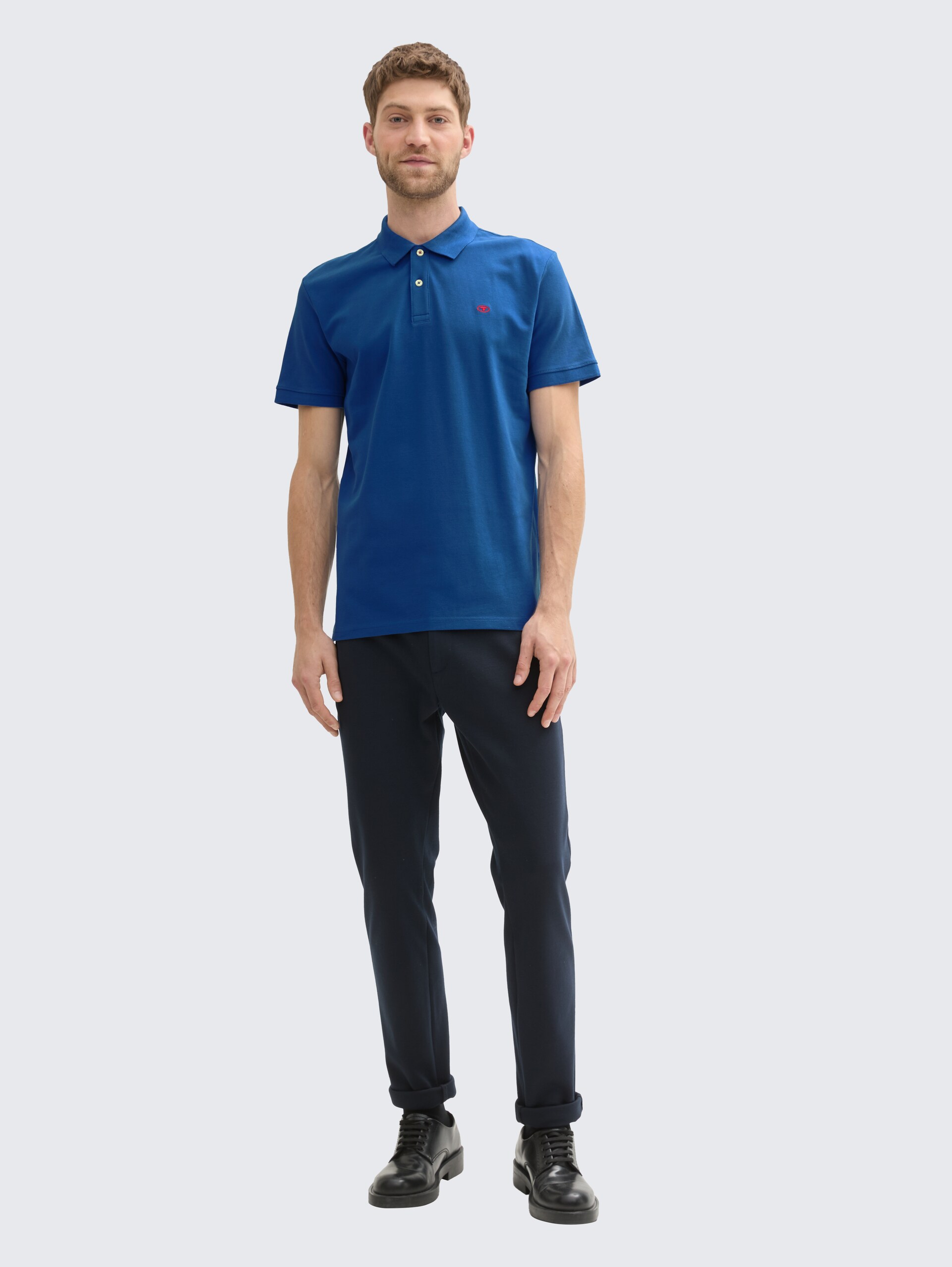 Piqué Poloshirt aus Baumwolle - Advanced Blue