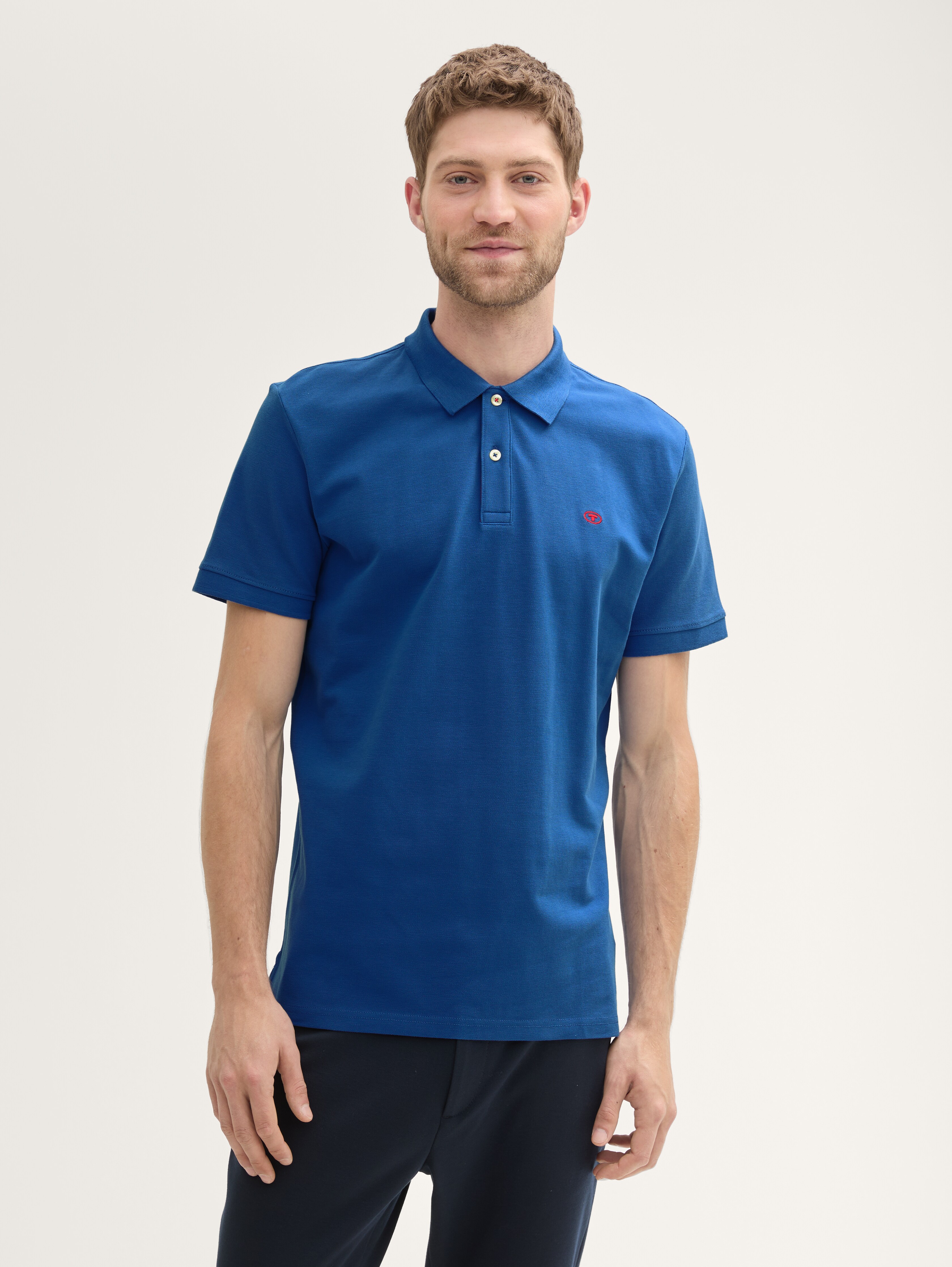 Piqué Poloshirt aus Baumwolle von Men, Advanced Blue