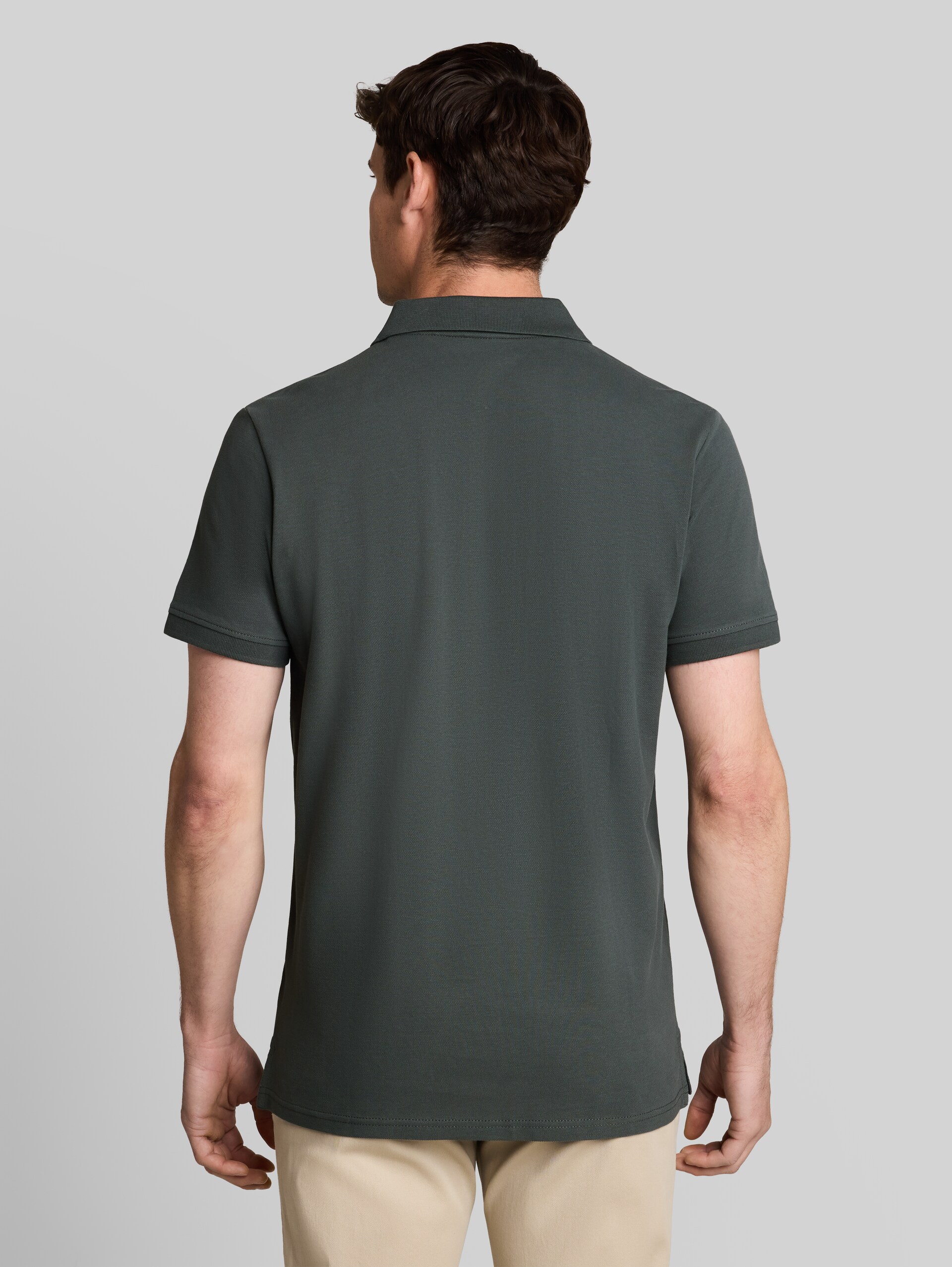 Piqué poloshirt van katoen - Darkest Olive