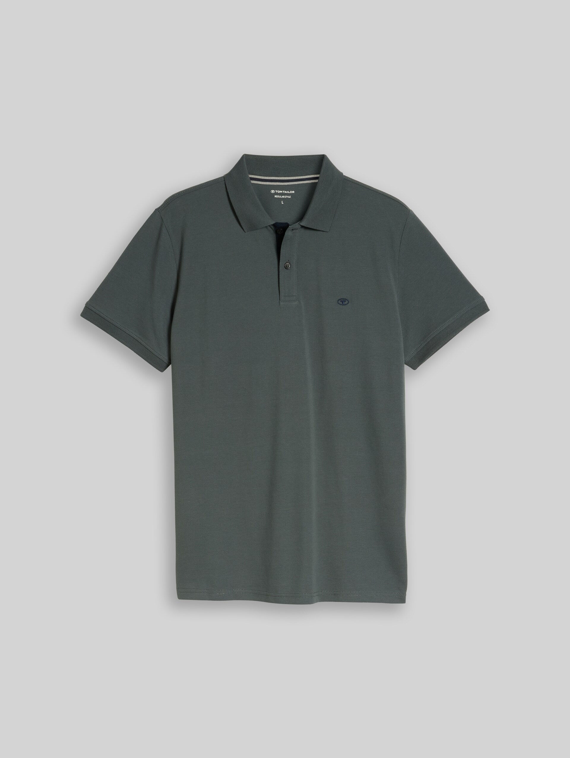 Piqué poloshirt van katoen - Darkest Olive