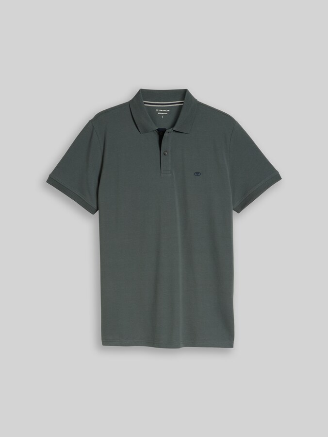 Piqué Poloshirt aus Baumwolle von Men, Darkest Olive