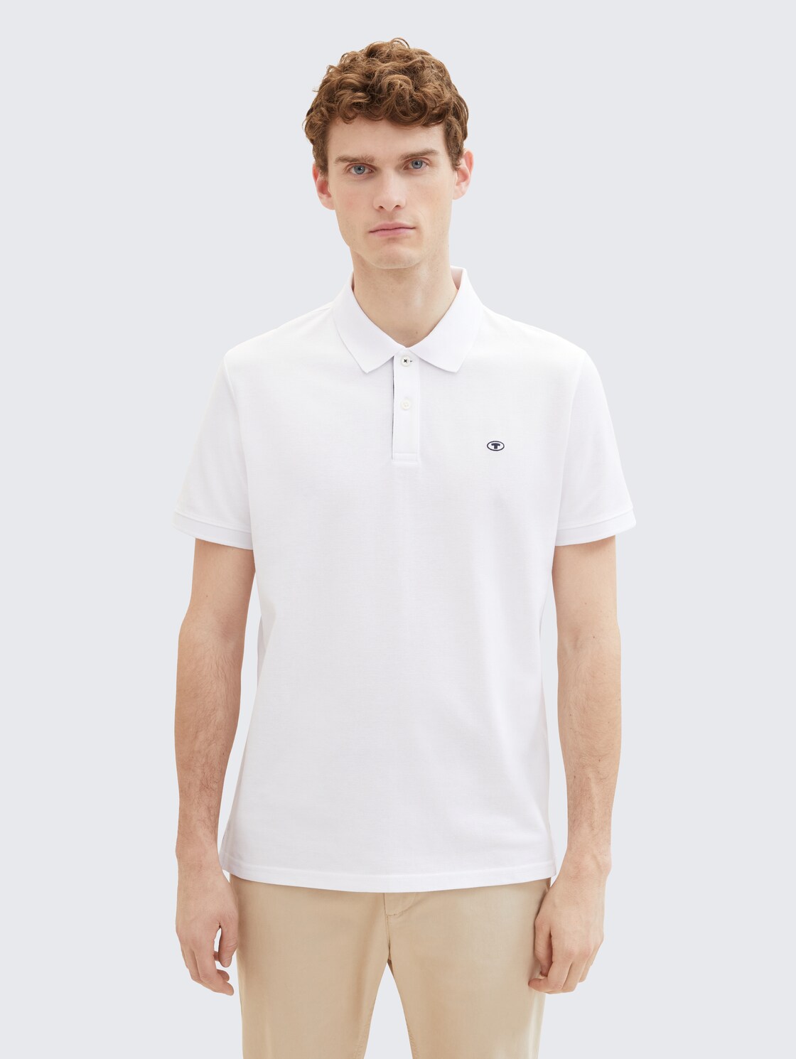 Piqué Poloshirt aus Baumwolle - White