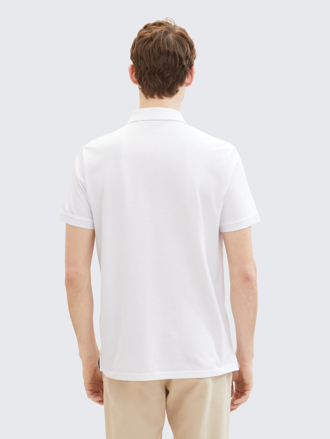 Piqué Poloshirt aus Baumwolle - White