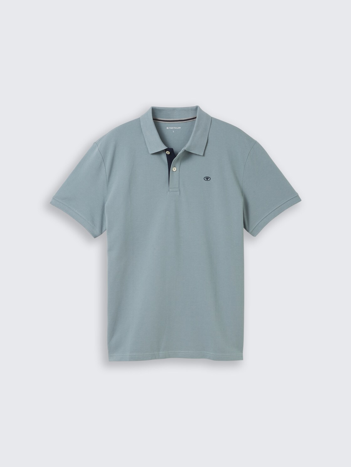 Piqué Poloshirt aus Baumwolle - grey mint