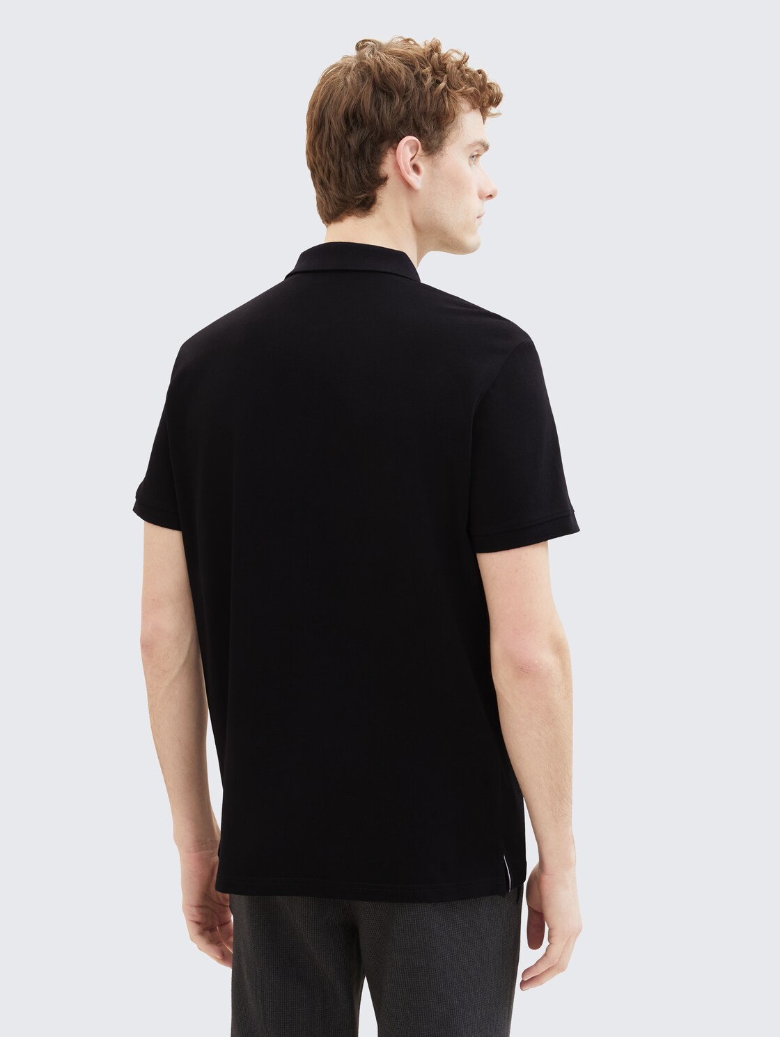 Piqué Poloshirt aus Baumwolle - Black
