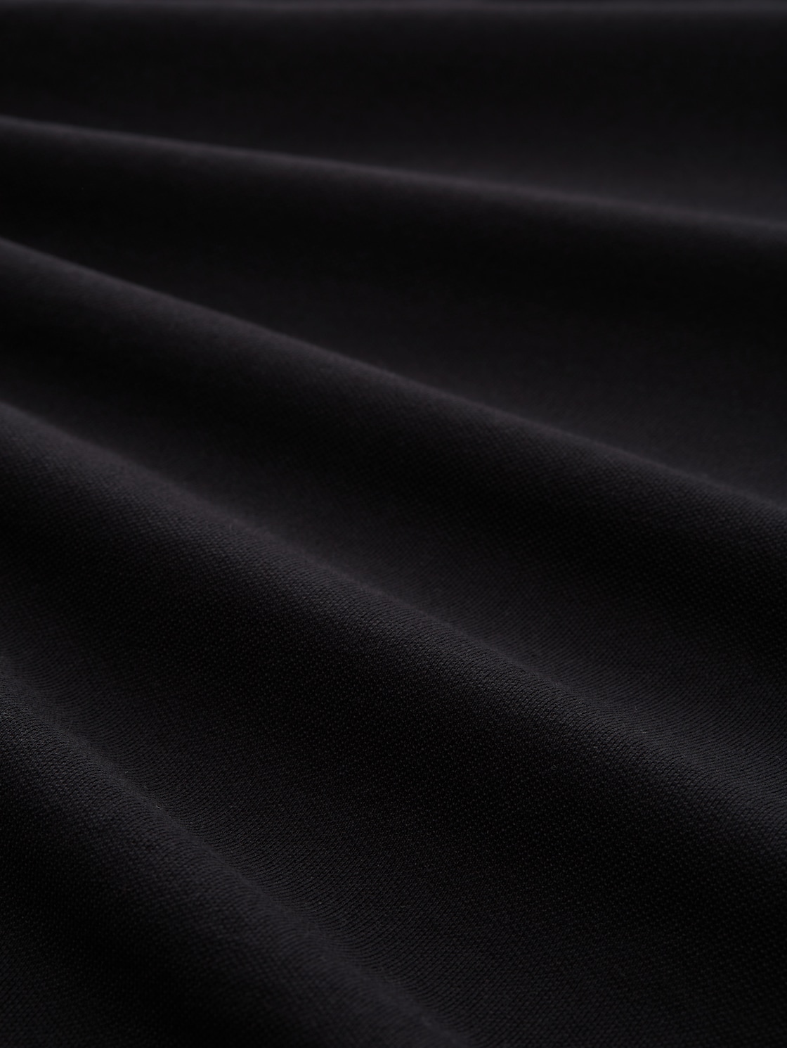 Piqué Poloshirt aus Baumwolle - Black