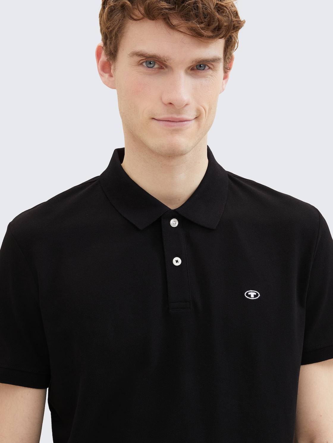 Piqué Poloshirt aus Baumwolle - Black