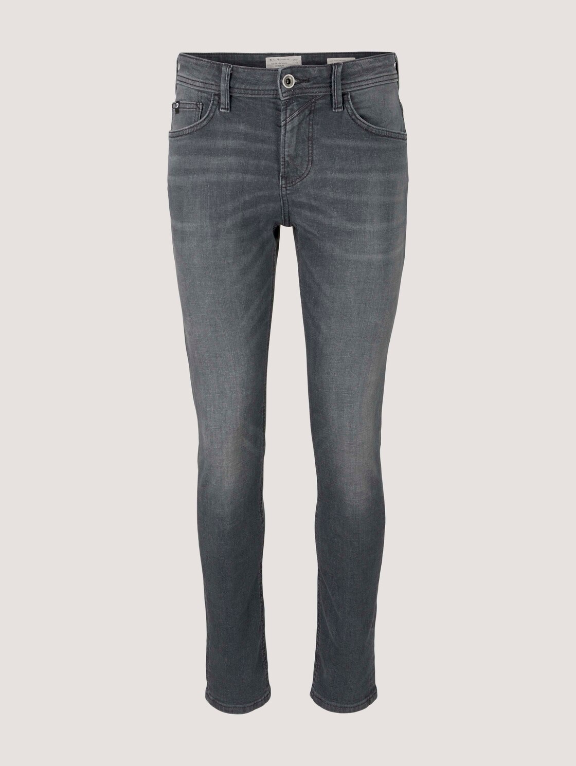 TTPIERS SLIM Jeans - used dark stone grey denim - Vorder-Produkt-Ansicht