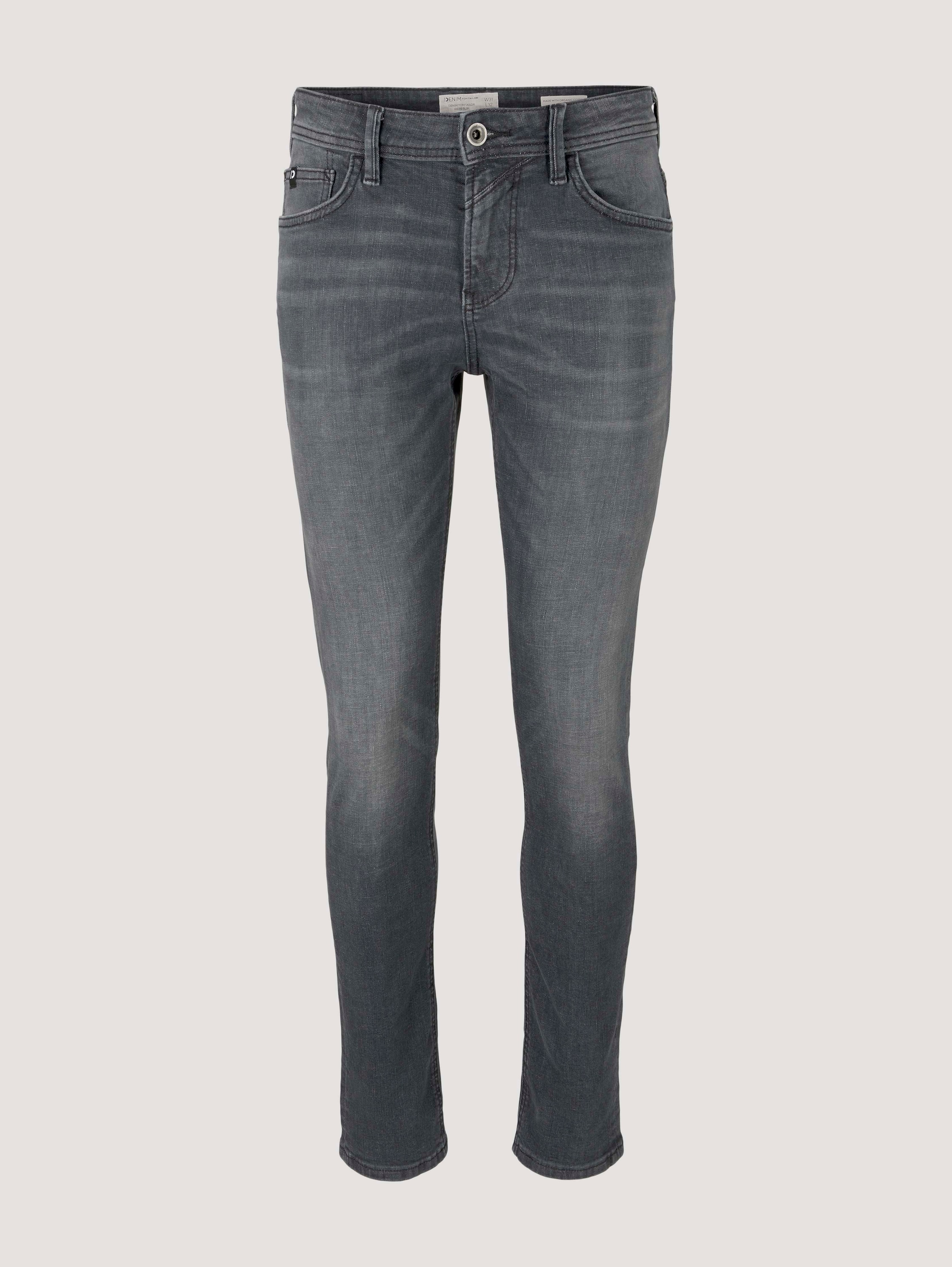 TTPIERS SLIM jeans - used_dark_stone_grey_denim - 
