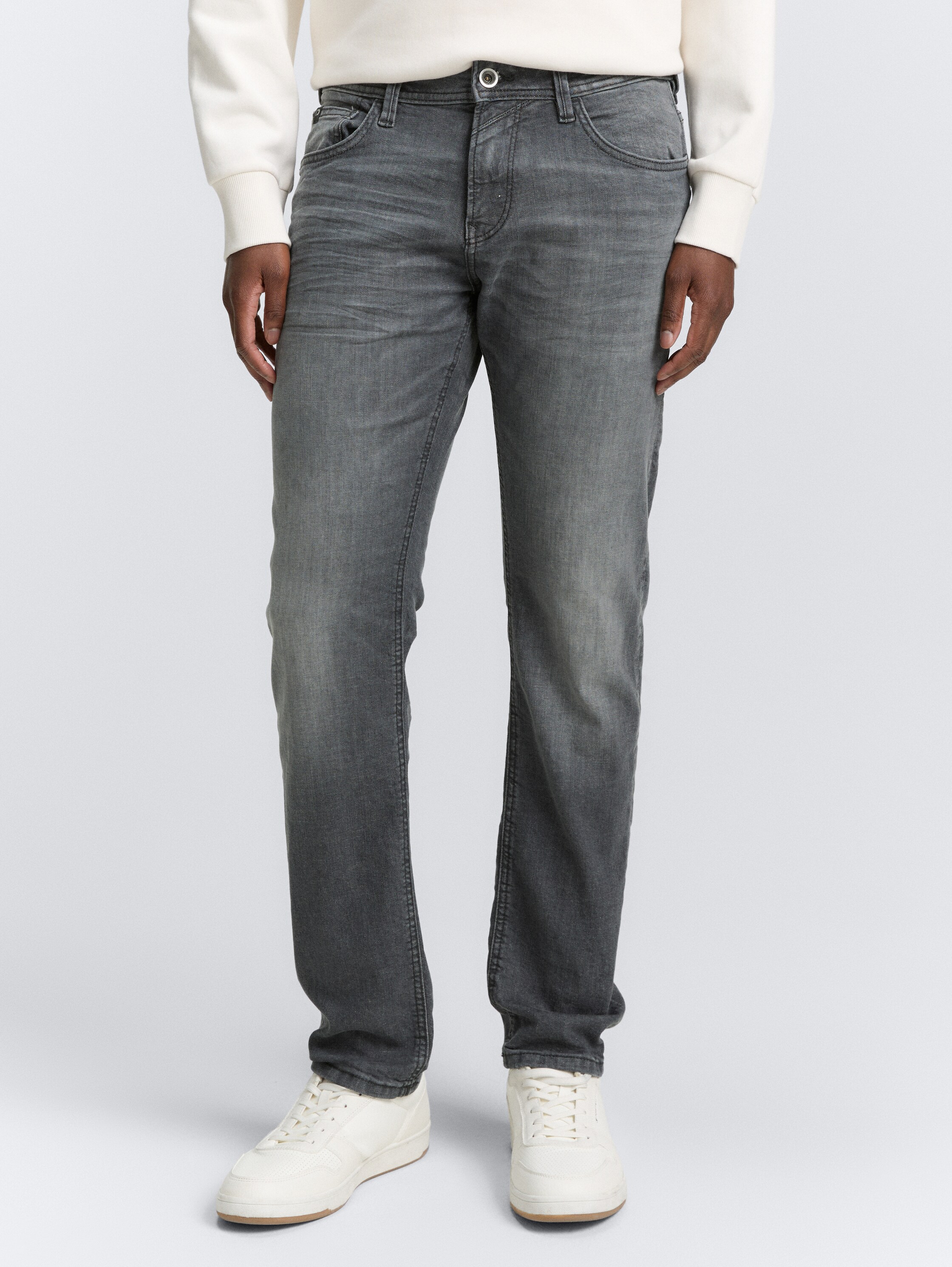TTPIERS SLIM jeans - used_dark_stone_grey_denim - 