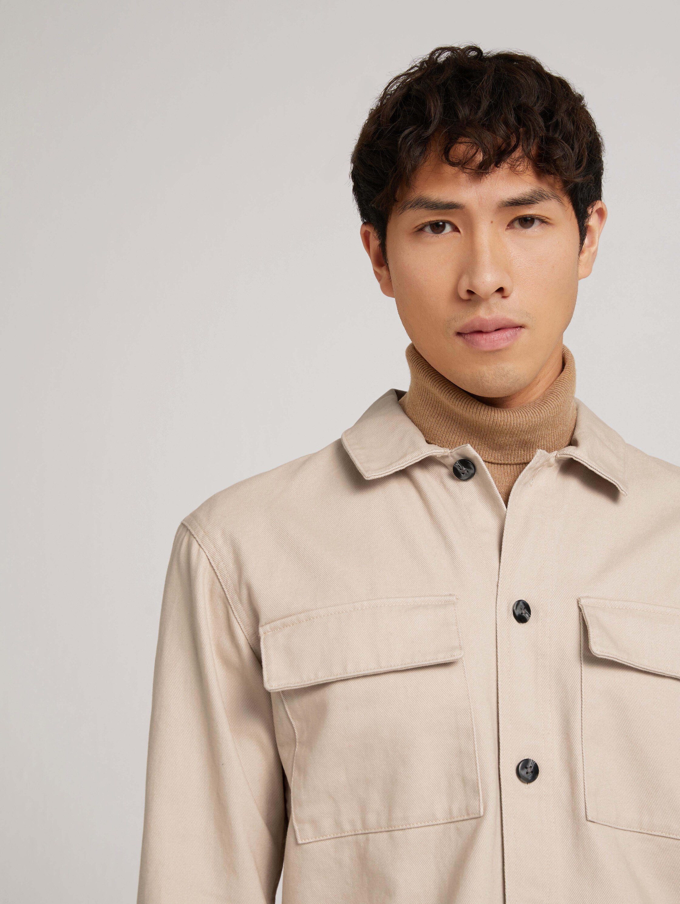 Surchemise basique - Light Cashew Beige - Vue détaillée du modèle