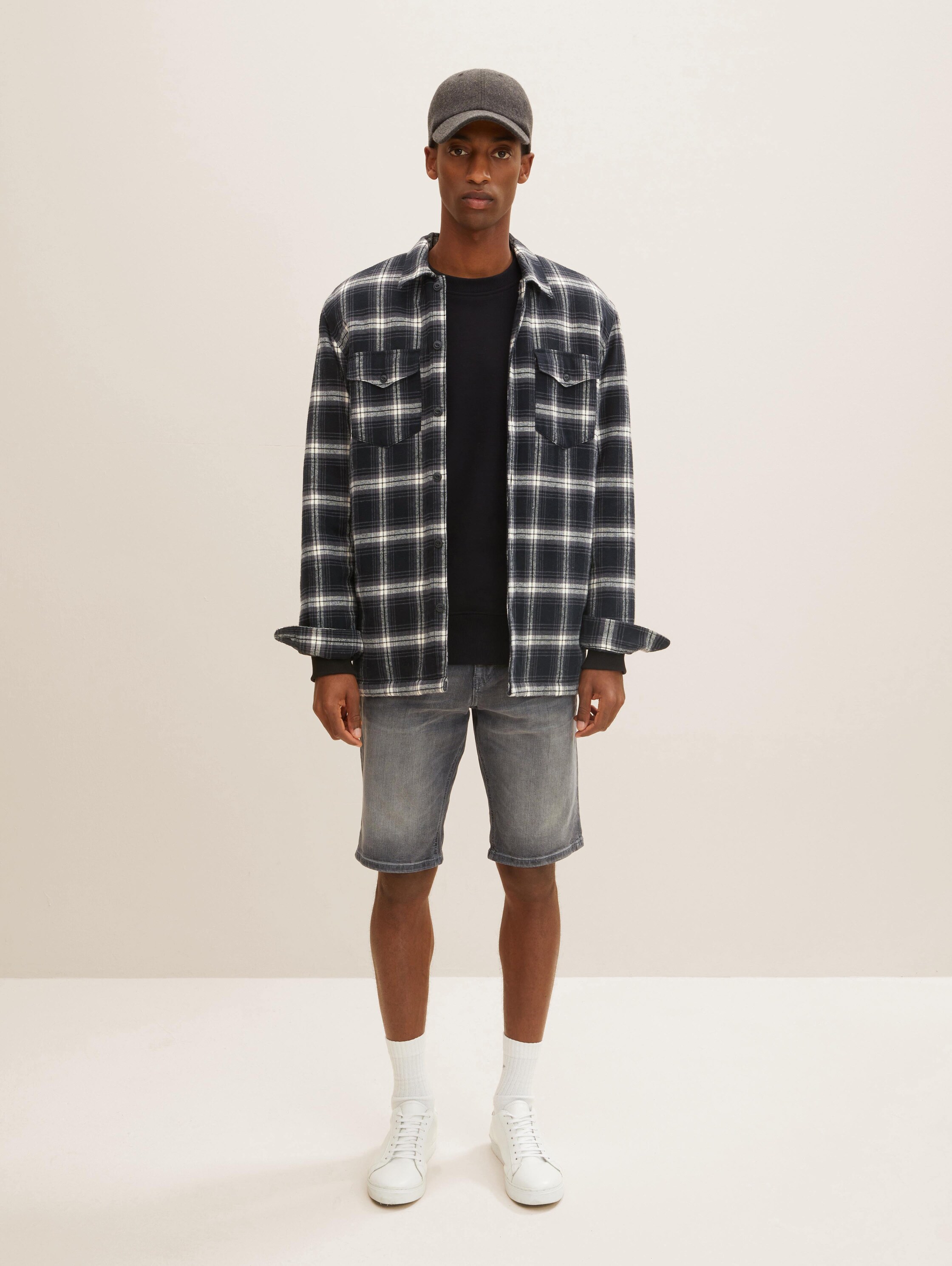 Short en jean Josh - gris - 